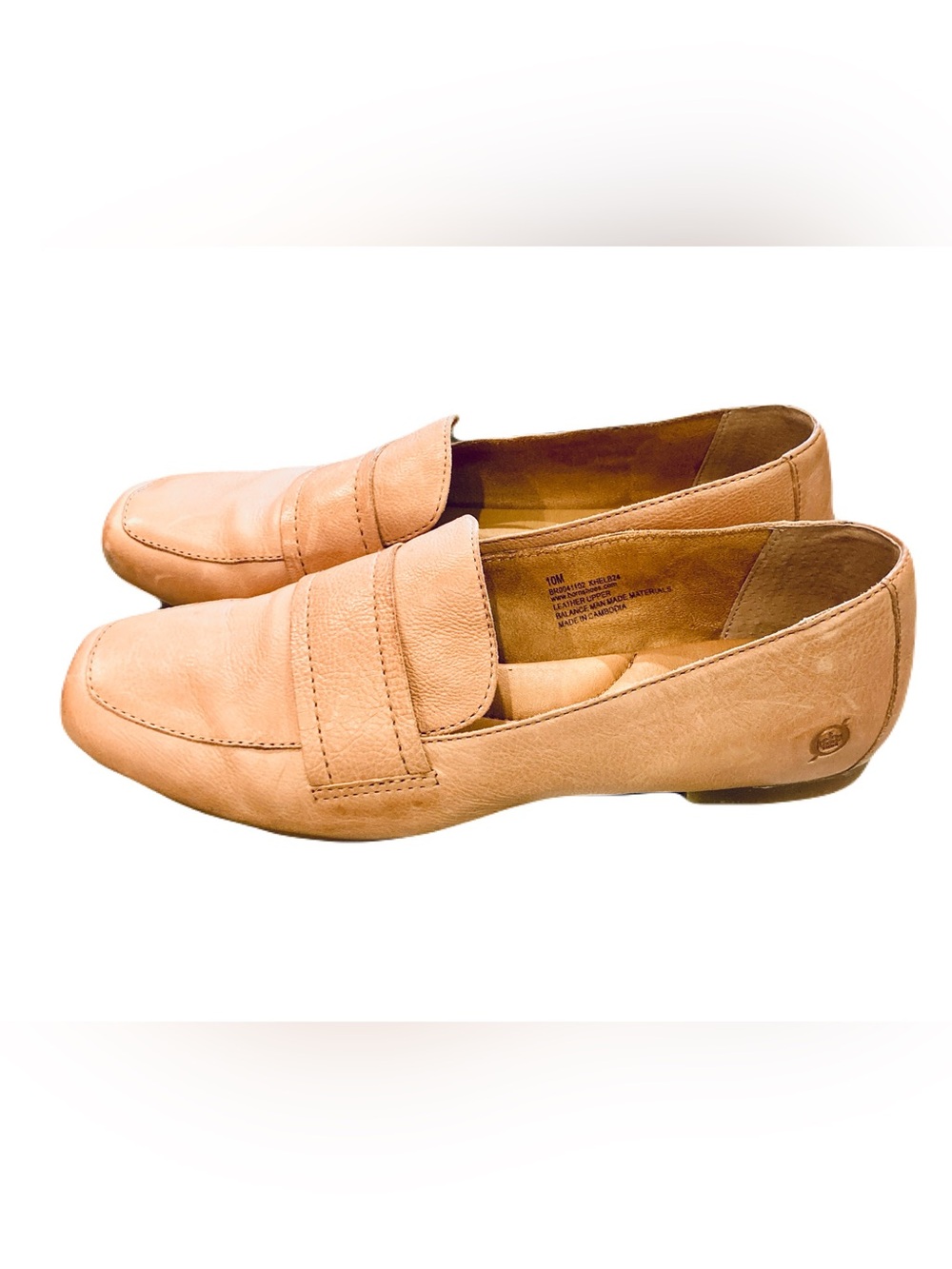 Born Tan Leather Penny Loafers - Picture 8 of 8